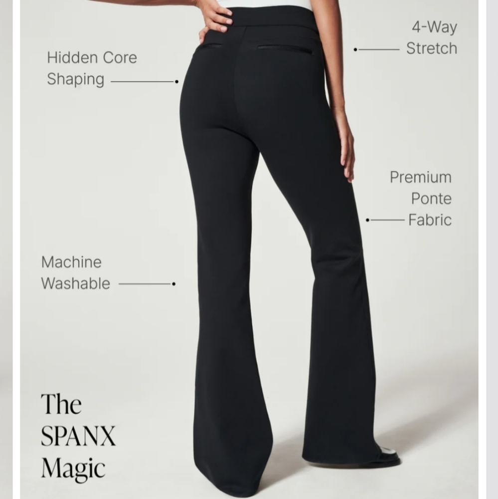 Spanx The Perfect Pant, Hi-Rise Flare Medium Petite #20252